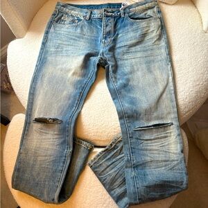 MNML M6 slim distressed denim jeans 36 NEW